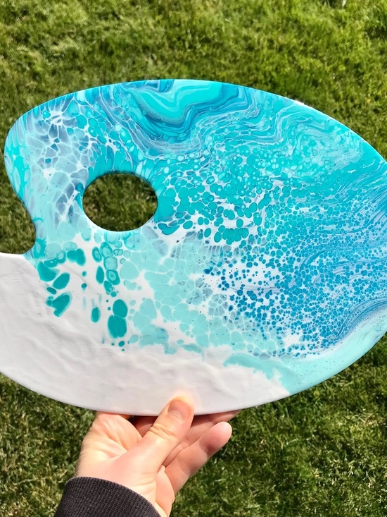 Playful Puffin Studio Other - Bubbly Blue Palette Painting